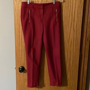 Loft cranberry ankle pants! Size 6